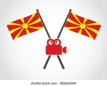 Macedonia Emblem Video Camera