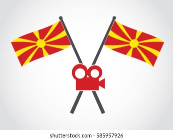 Macedonia Emblem Video Camera