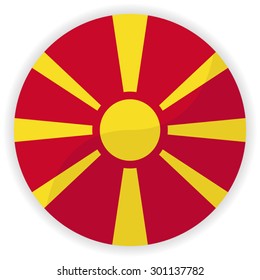 Macedonia flag button