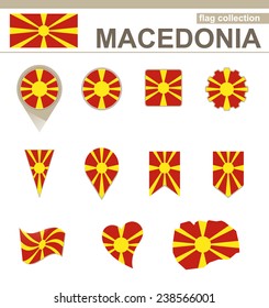 Macedonia Flag Collection, 12 versions
