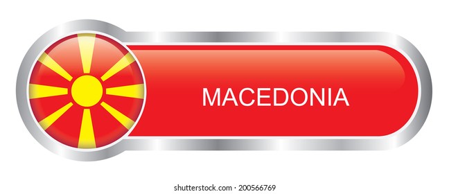 Macedonia Flag glossy banner