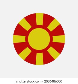 Macedonia flag, official colors, and proportion correctly. 