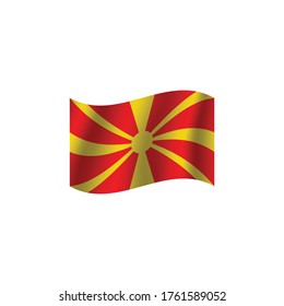 Macedonia flag. Simple vector. National flag of Macedonia 