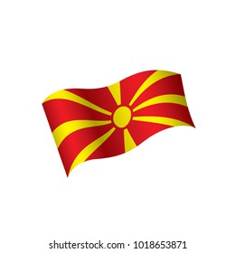 Macedonia flag, vector illustration