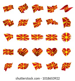 Macedonia flag, vector illustration