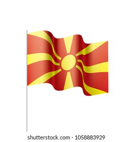 Macedonia flag, vector illustration