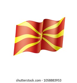 Macedonia flag, vector illustration