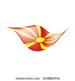 Macedonia flag, vector illustration