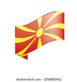 Macedonia flag, vector illustration