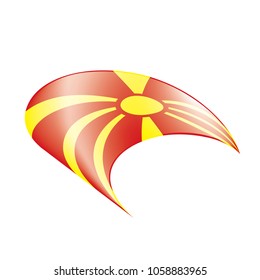 Macedonia flag, vector illustration