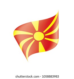 Macedonia flag, vector illustration