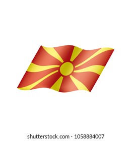 Macedonia flag, vector illustration