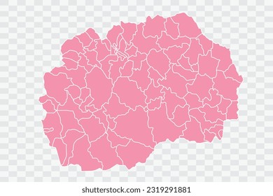 Macedonia Map Rose Color Background quality files png