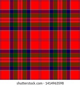 MacGillivray Modern Tartan. Seamless pattern for fabric, kilts, skirts, plaids