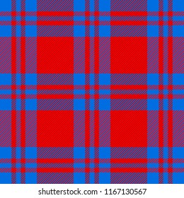 MacGregor Tartan pattern. Scottish cage. Scottish checkered background. Traditional scottish ornament. Scottish plaid in classic colors. Seamless fabric texture. Vector illustration