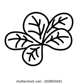 Mache Vector Outline Icon Isolated On White Background
