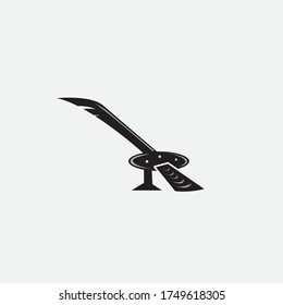 machete black illustration of vector design