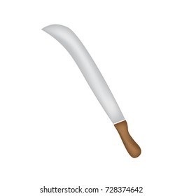 machete or butcher knife- vector illustration