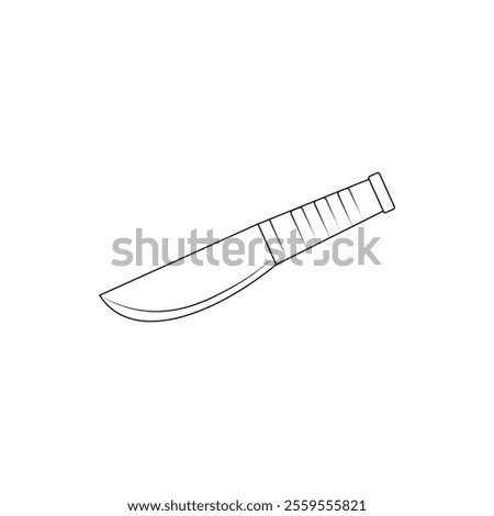 Machete icon flat style isolated. Vector