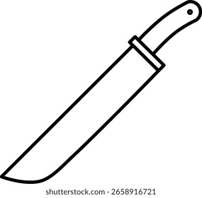 Machete-Symbol, Vektorgrafik mit Umrissformaten