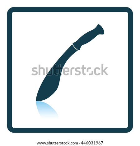 Machete icon. Shadow reflection design. Vector illustration.