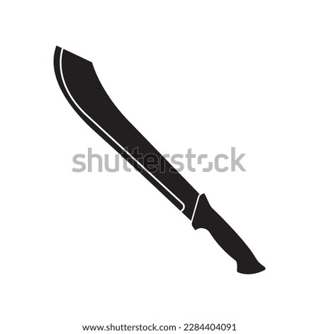 Machete icon symbol, illustration design template