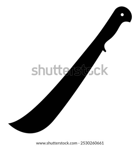 machete illustration at an angle