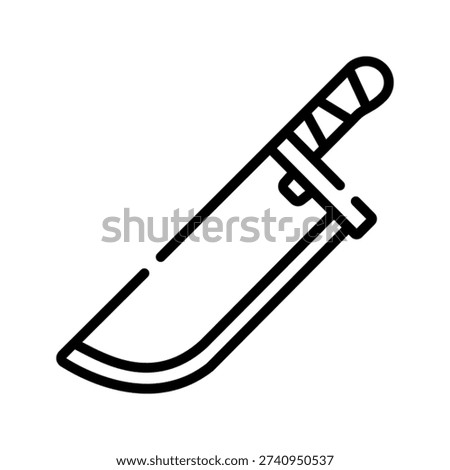 Machete Knife for Jungle and Outdoor Use in Wilderness