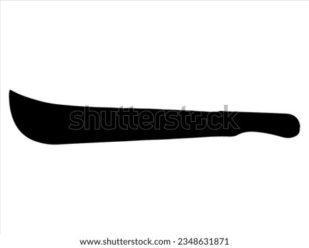 Machete knife silhouette vector art