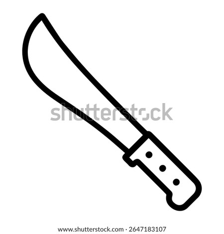 machete line icon vector on white background 
Vector gun icon on white background