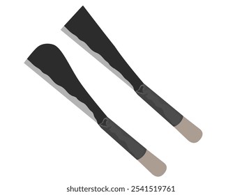 A machete on a white background.