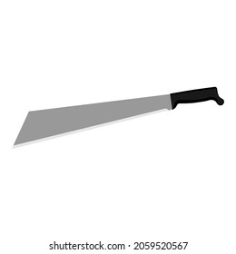 Machete Vektorgrafik einzeln auf weißem Hintergrund