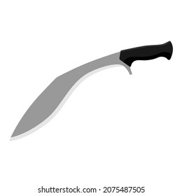Vector de machete aislado en fondo blanco