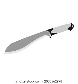 Vector de machete aislado en fondo blanco