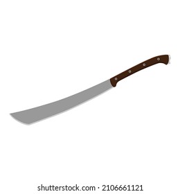 Vector de machete aislado en fondo blanco