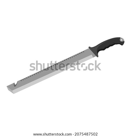 Machete vector isolated on white background