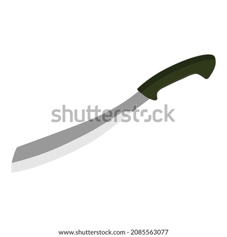 Machete vector isolated on white background