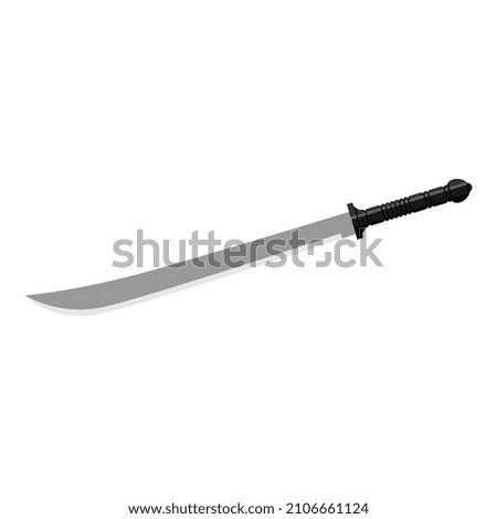 Machete vector isolated on white background