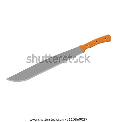 Machete vector isolated on white background