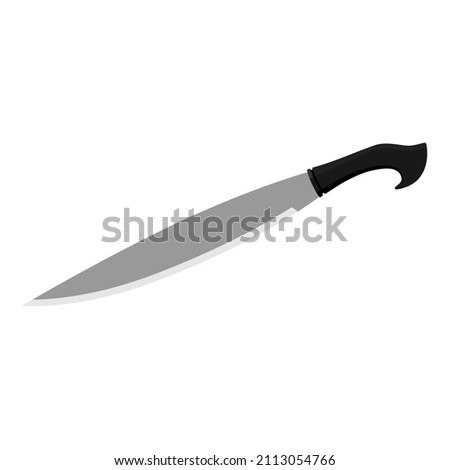 Machete vector isolated on white background