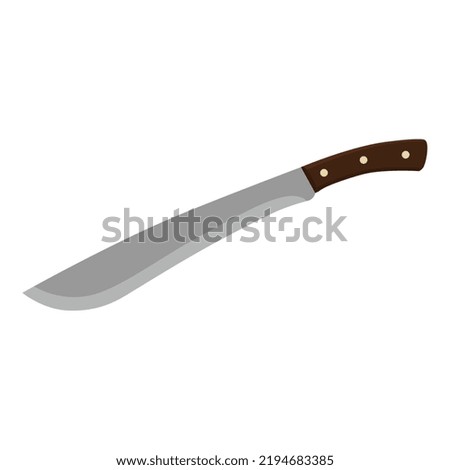 Machete vector isolated on white background