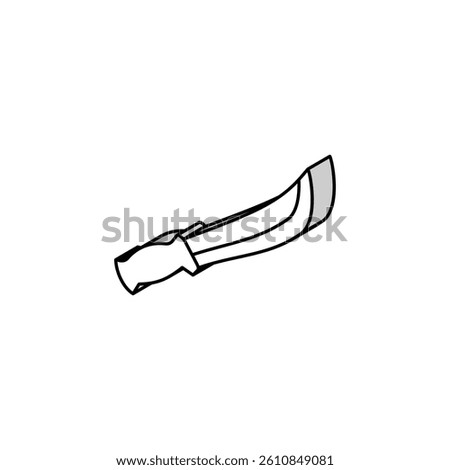 machete weapon war isometric icon vector. machete weapon war sign. isolated symbol illustration