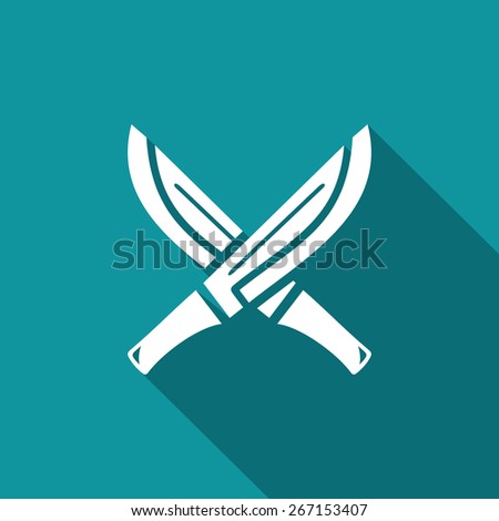 Machete with wooden handle icon. Vector Illustration
Branding Identity Corporate vector logo design template Isolated on a dark background