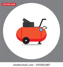 Machine air compressor icon. eps 10