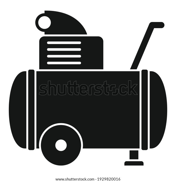 Machine air compressor icon. Simple\
illustration of machine air compressor vector icon for web design\
isolated on white\
background