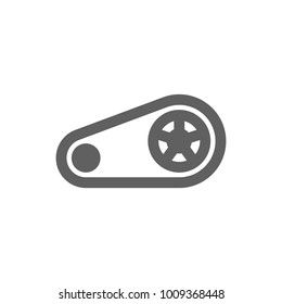 Machine belt icon in trendy flat style isolated on white background. Symbol for your web site design, logo, app, UI. Vector illustration, EPS