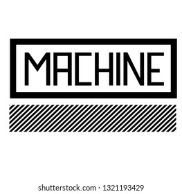 machine black stamp