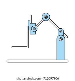 machine box carrying industry related icon image 