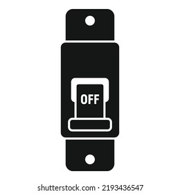 Machine breaker icon simple vector. Circuit box. Fuse power