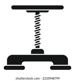 Icono de elevación de coche máquina vector simple. Garaje automático. Reparación de vehículos